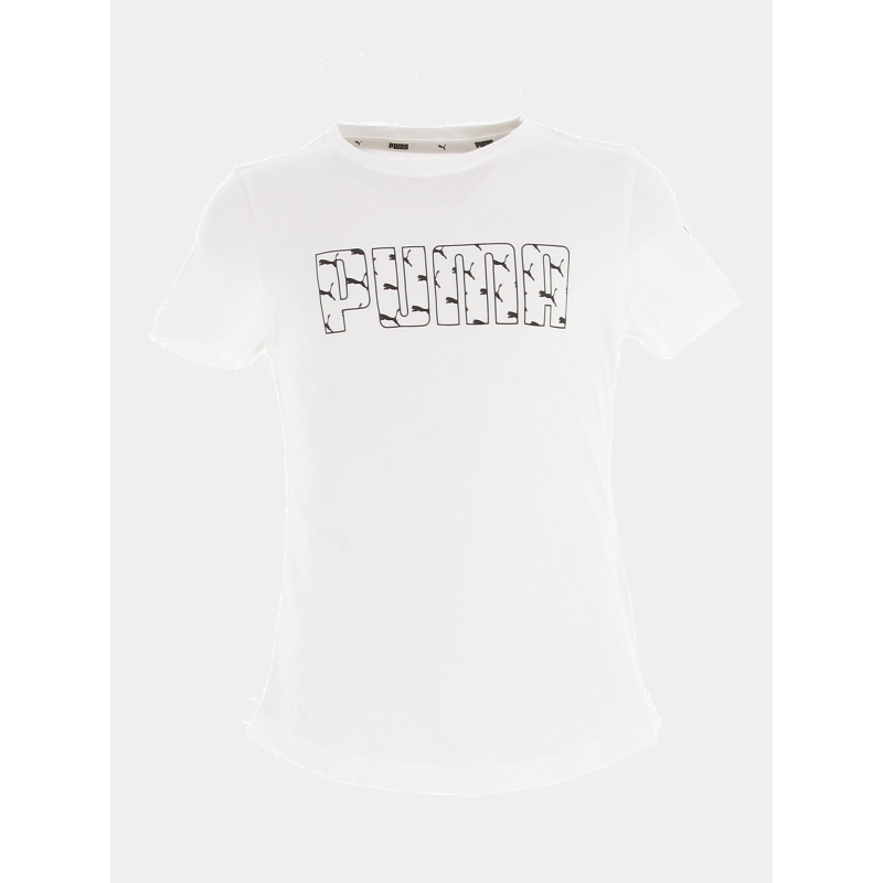 T-shirt de sport blanc fille - Puma