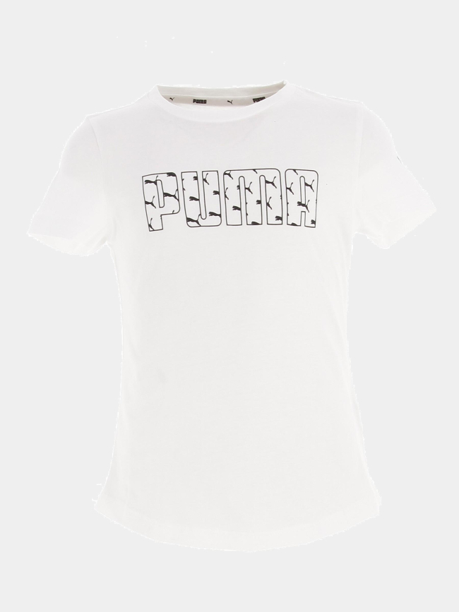 T-shirt de sport blanc fille - Puma