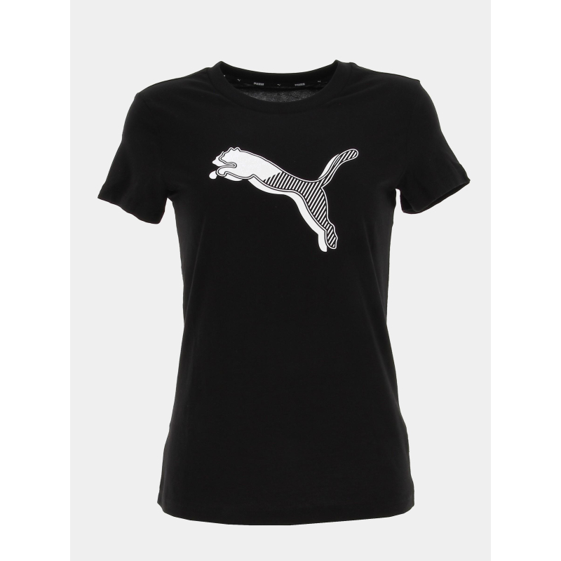 T-shirt sport power graphic noir femme - Puma