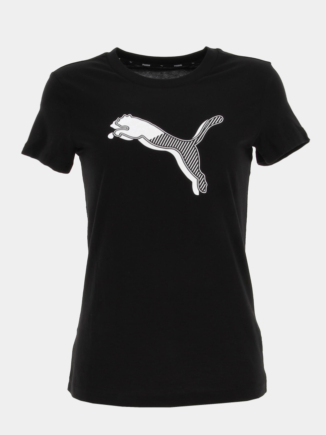 T-shirt sport power graphic noir femme - Puma