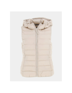 Doudoune sans manche newtahoe beige femme - Only
