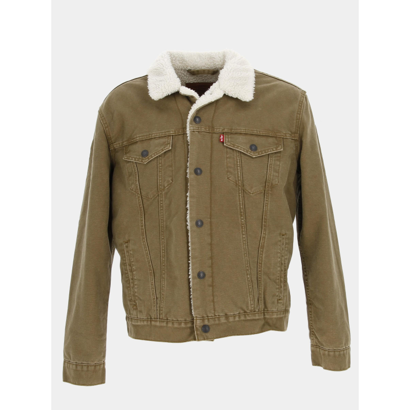 Veste doublée sherpa trucker marron homme - Levi's