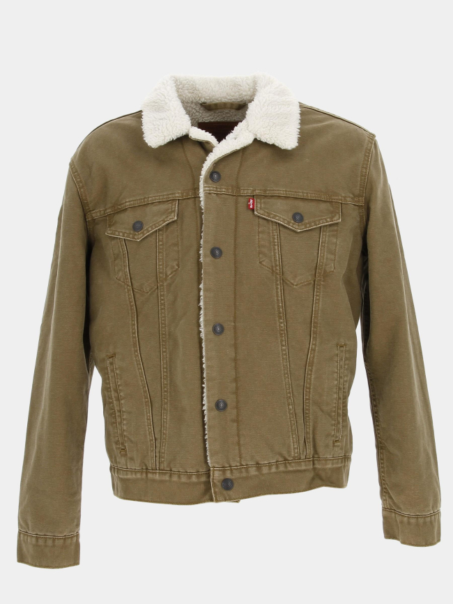 Veste doublée sherpa trucker marron homme - Levi's