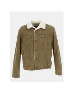 Veste doublée sherpa trucker marron homme - Levi's