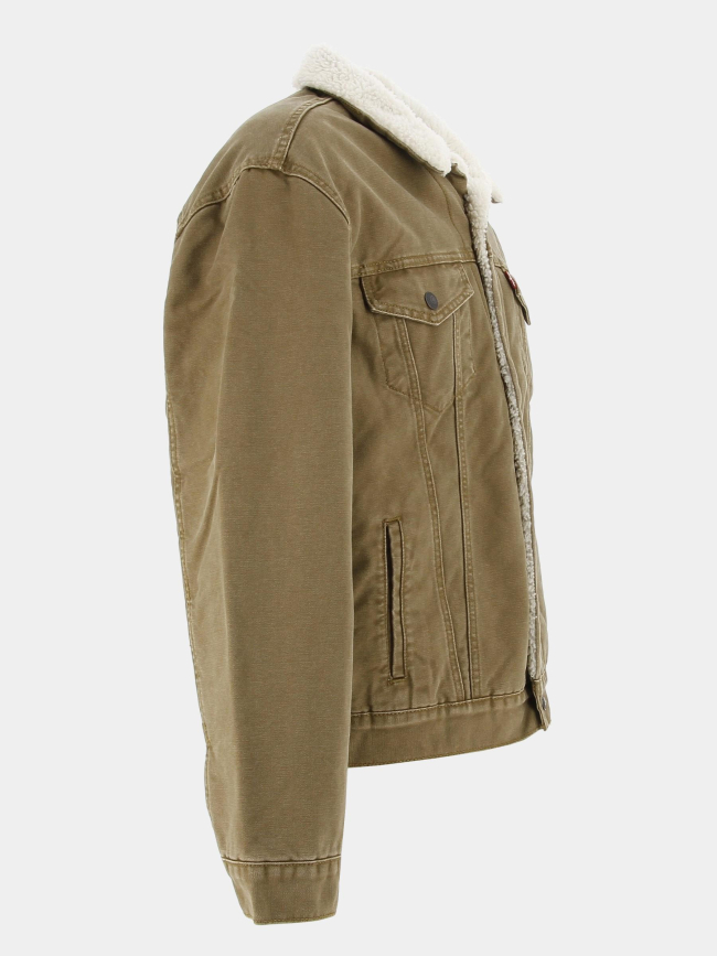 Veste doublée sherpa trucker marron homme - Levi's