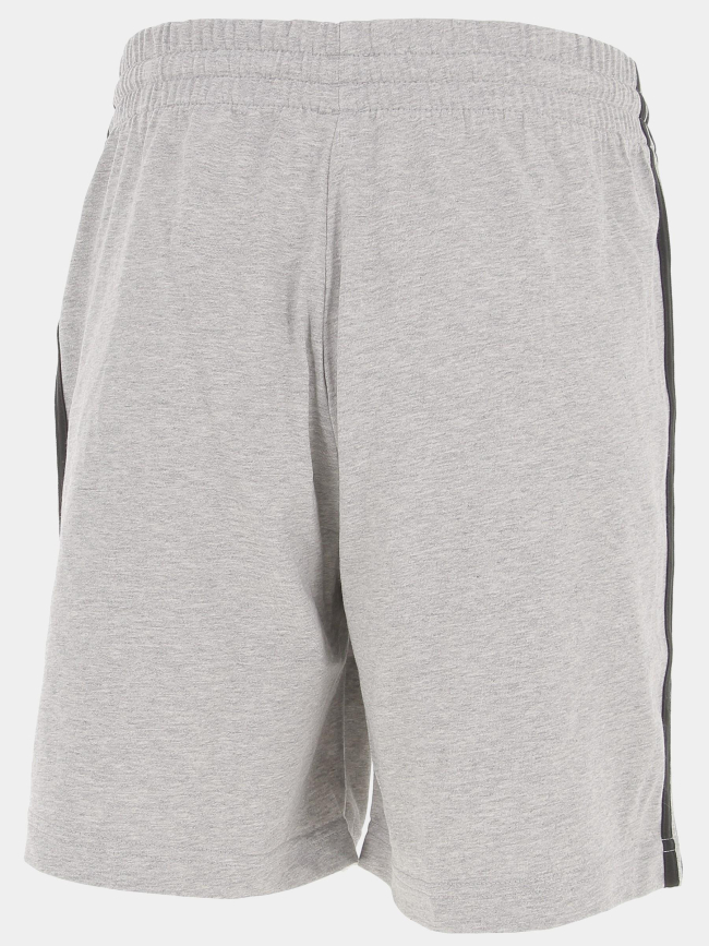 Short de sport 3 bandes gris homme - Adidas