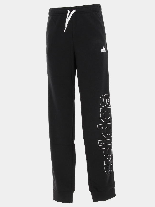 Jogging de sport slim fit linear noir fille - Adidas