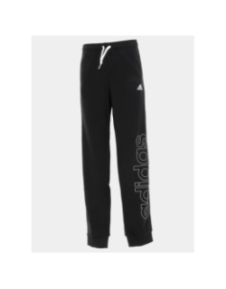 Jogging de sport slim fit linear noir fille - Adidas