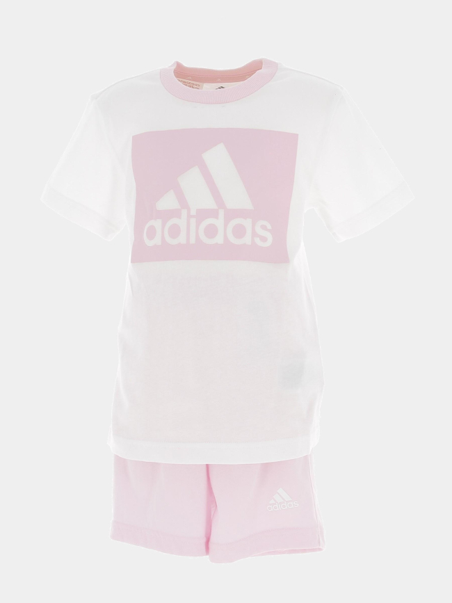 Ensemble t-shirt short rose fille - Adidas