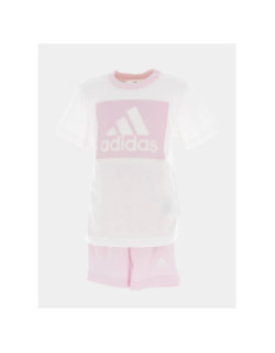 Ensemble t-shirt short rose fille - Adidas