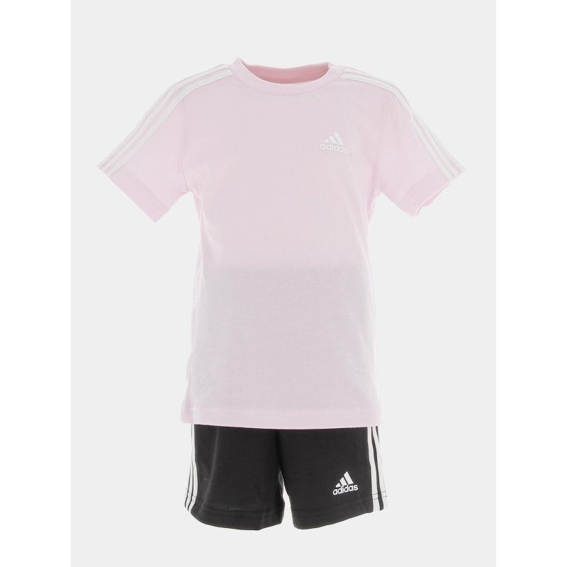 Ensemble sport t-shirt short rose fille - Adidas