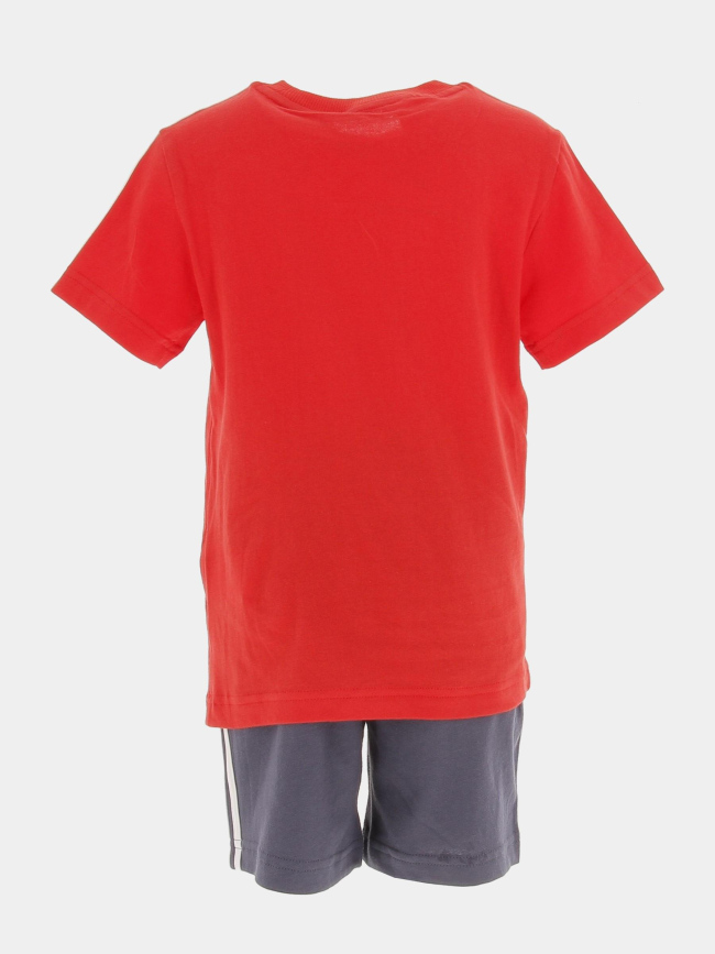 Ensemble sport t-shirt short 3s rouge garçon - Adidas