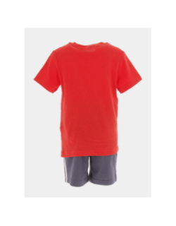 Ensemble sport t-shirt short 3s rouge garçon - Adidas