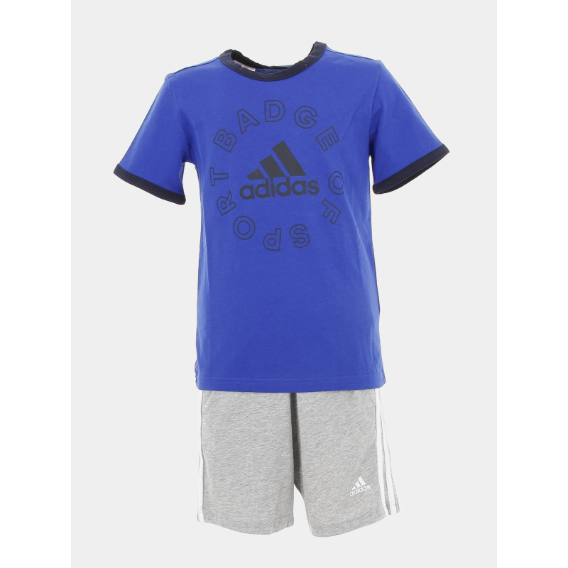 Ensemble t-shirt short bleu garçon - Adidas