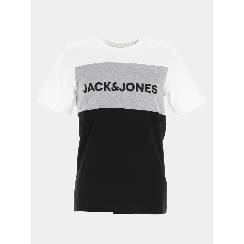 T-shirt logo block noir homme - Jack & Jones