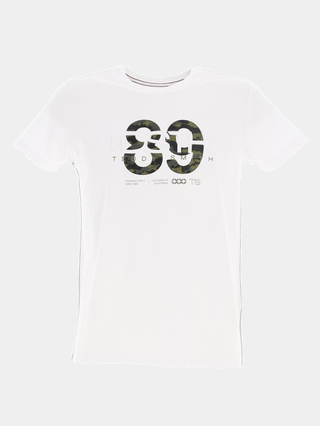 T-shirt alt blanc garçon - Teddy Smith