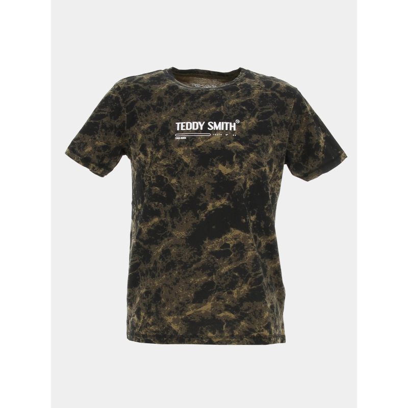 T-shirt dye kaki garçon - Teddy Smith