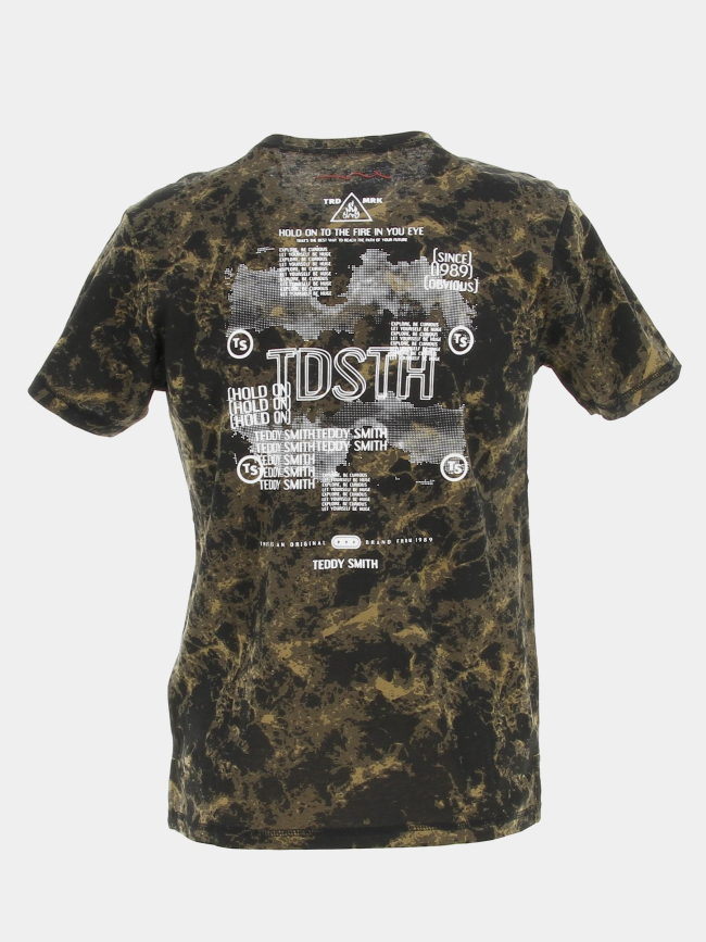 T-shirt dye kaki garçon - Teddy Smith