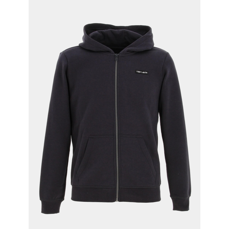 Sweat zippé à capuche narky bleu marine enfant - Teddy Smith