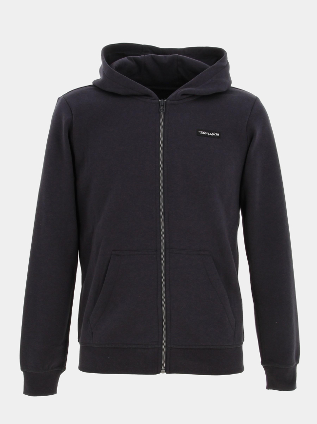 Sweat zippé à capuche narky bleu marine enfant - Teddy Smith