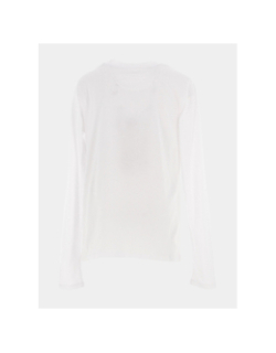 T-shirt manches longues ticia blanc fille - Teddy Smith