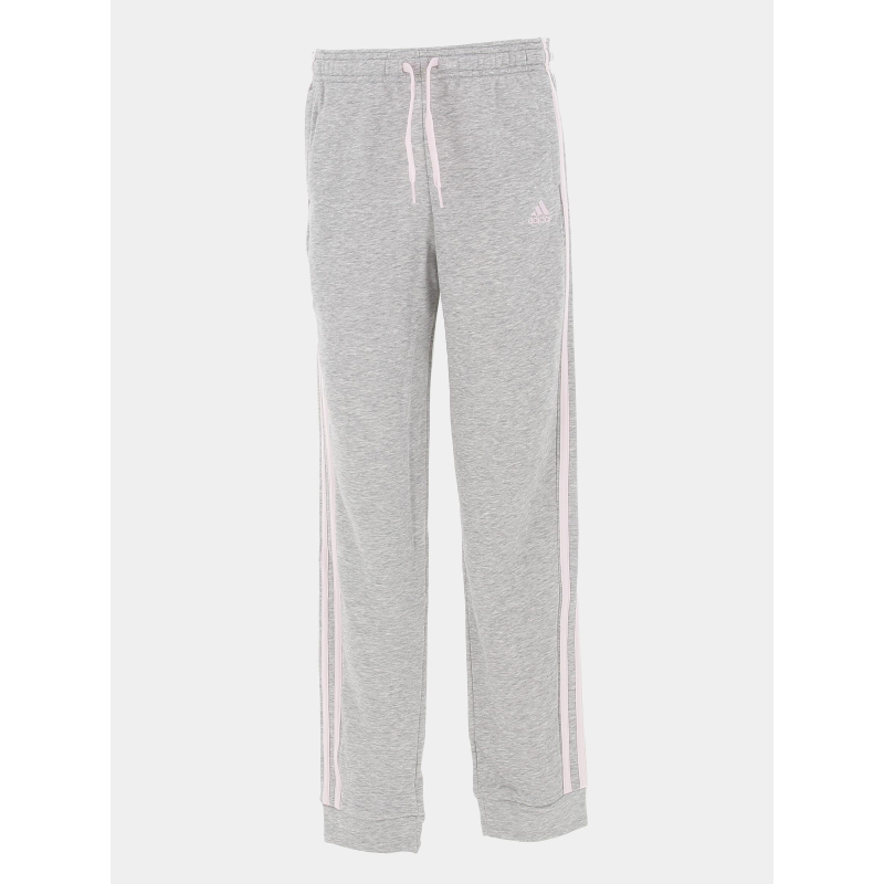 Jogging de sport 3 bandes gris /rose fille - Adidas