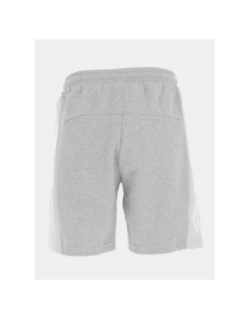 Short de sport 3 bandes gris homme - Adidas