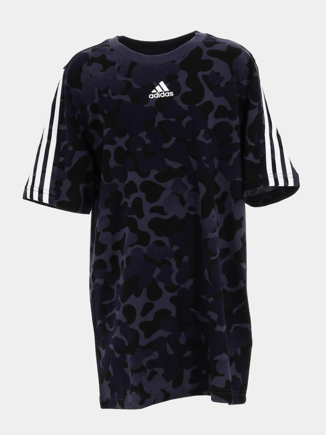 T-shirt b fi 3s camo bleu marine garçon - Adidas