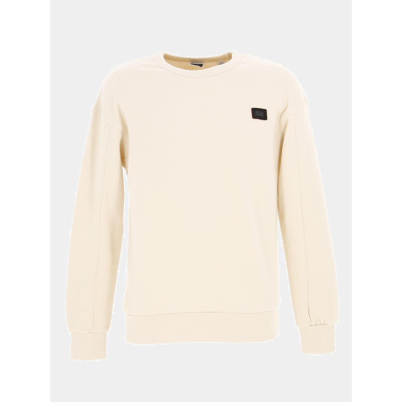 Sweat classic crew beige homme - Jack & Jones