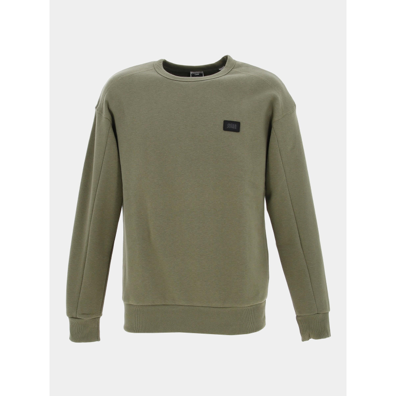 Sweat classic crew kaki homme - Jack & Jones