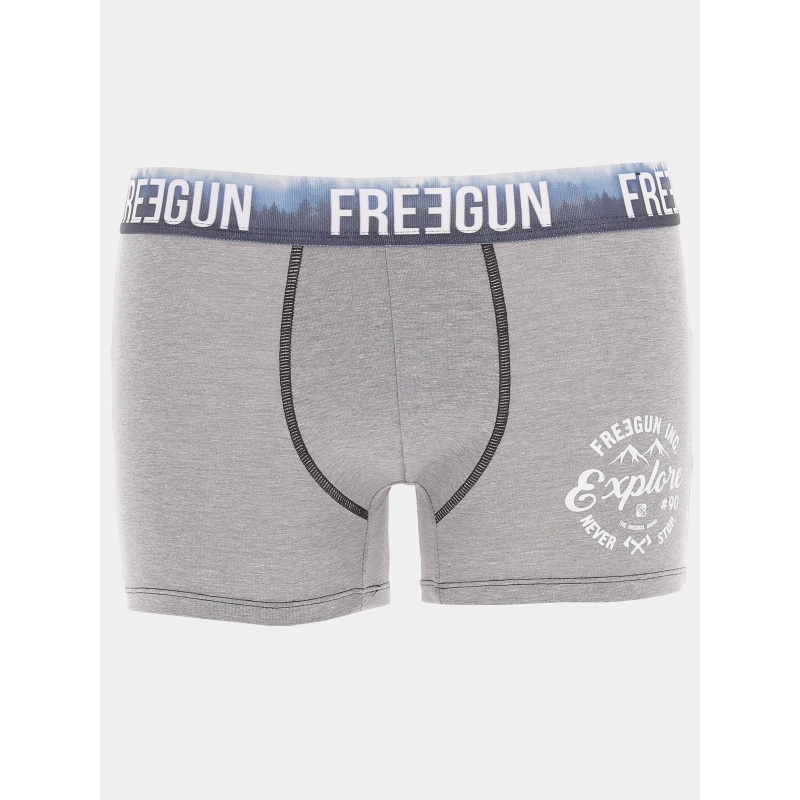 Boxer explore gris homme - Freegun