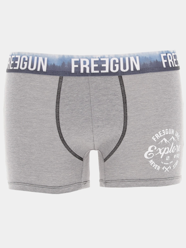 Boxer explore gris homme - Freegun