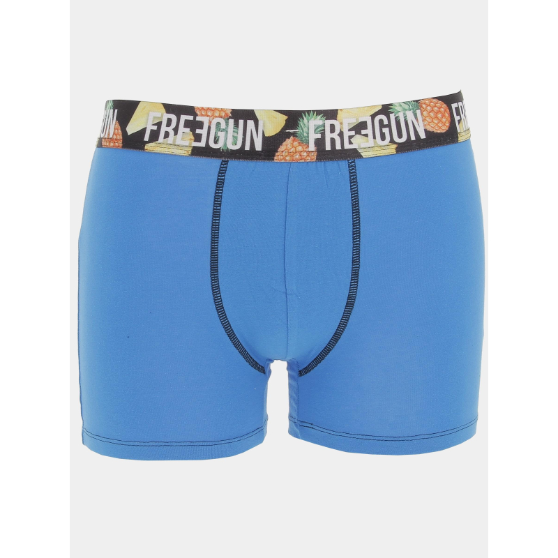 Boxer coton bio bleu homme - Freegun