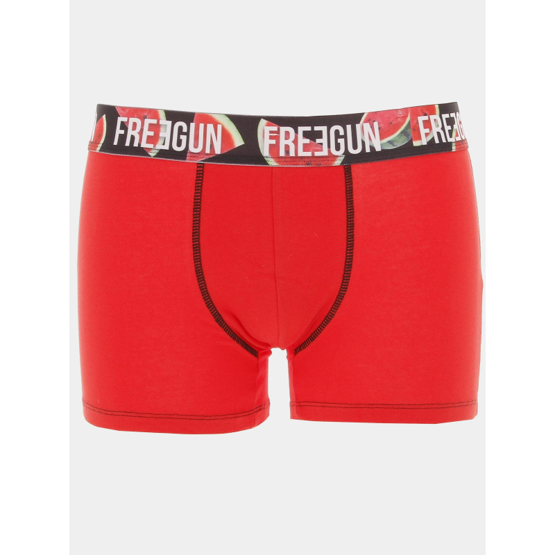 Boxer coton bio rouge homme - Freegun