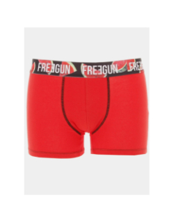 Boxer coton bio rouge homme - Freegun