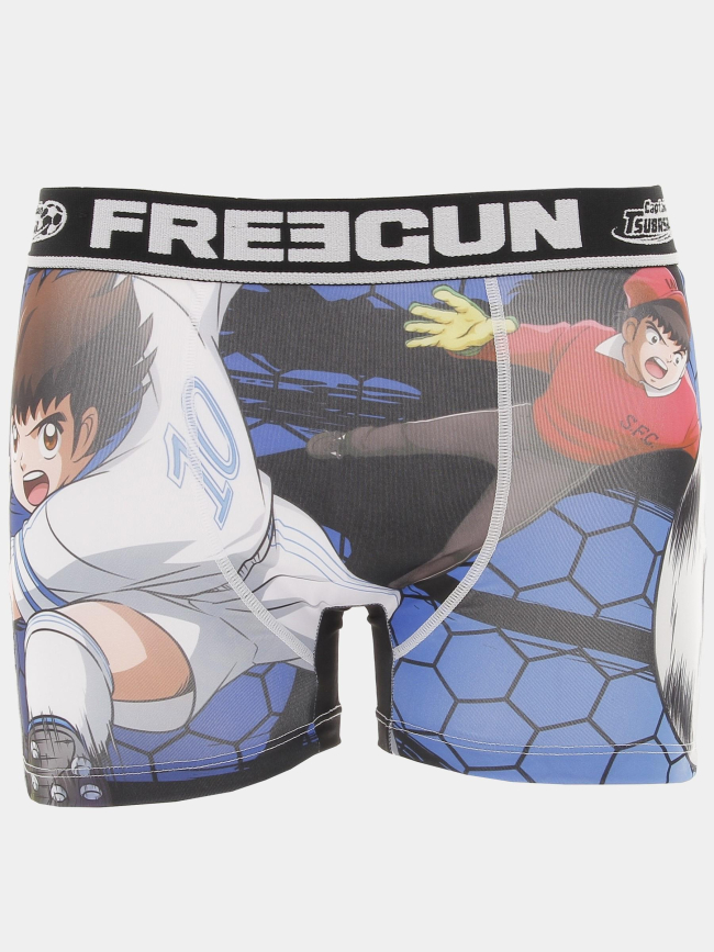 Boxer captain tsubasa bleu marine homme - Freegun