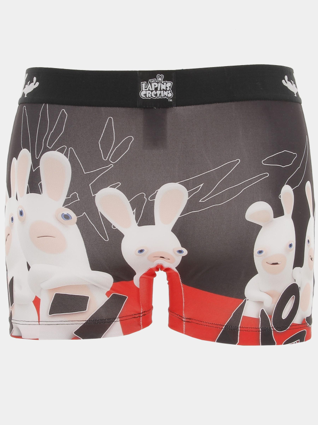 Boxer lapins crétins noir homme - Freegun