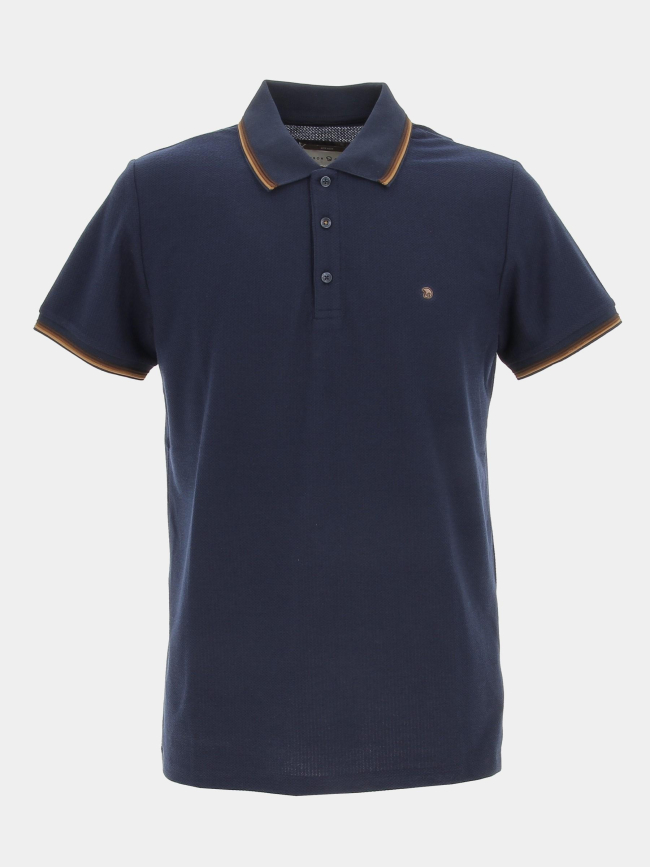 Polo gac uni bleu marine homme - Benson & Cherry