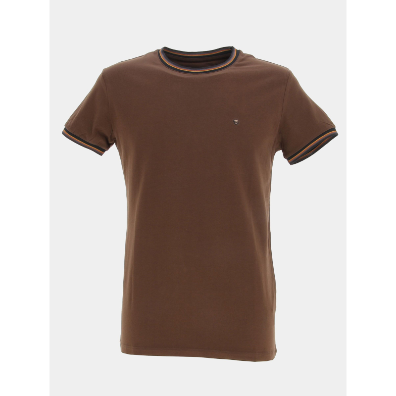 T-shirt classic uni marron homme - Benson & Cherry