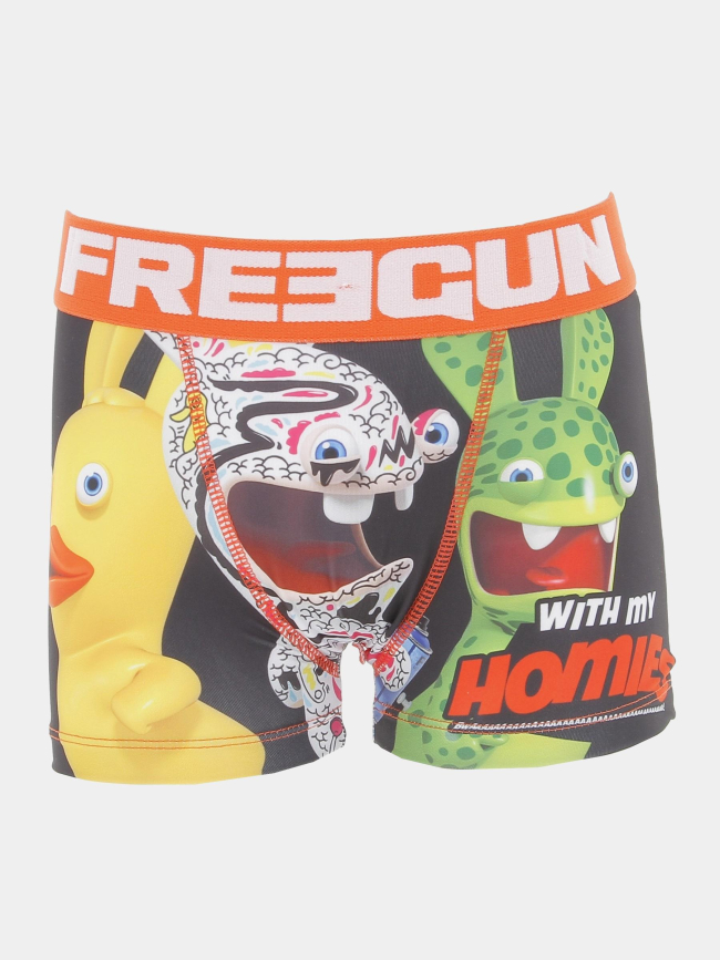 Boxer lapins crétins multicolore garçon - Freegun