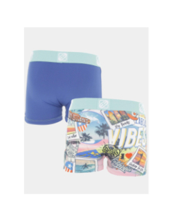 Pack 2 boxers surf multicolore garçon - Freegun