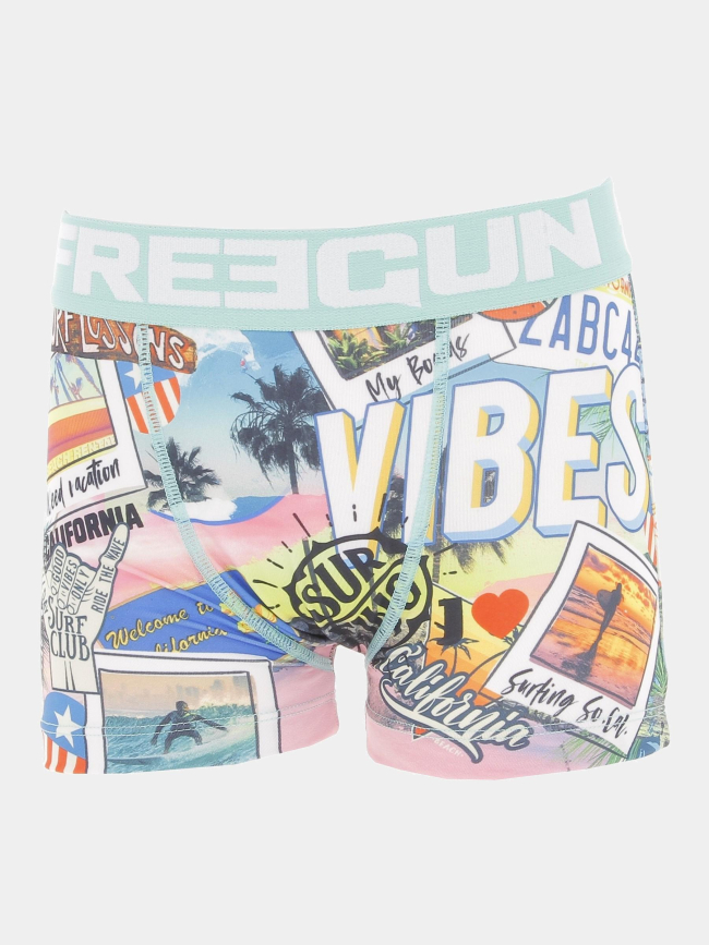 Pack 2 boxers surf multicolore garçon - Freegun