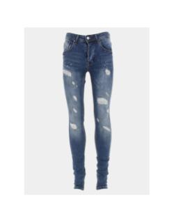 Jean skinny effet usé bleu homme - Project X Paris