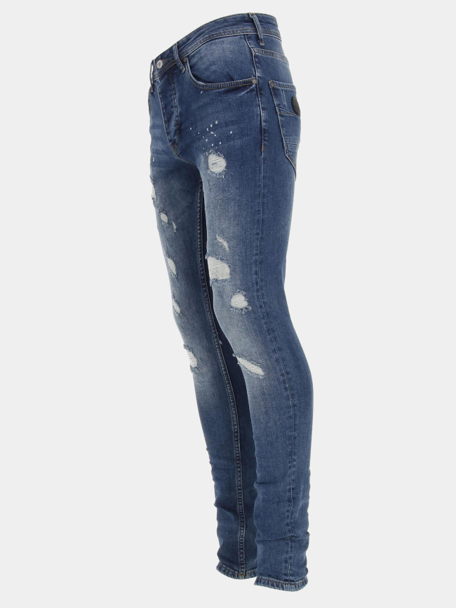 Jean skinny effet usé bleu homme - Project X Paris