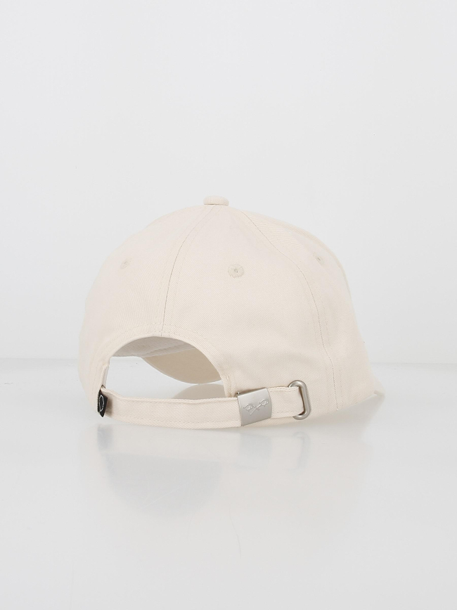 Casquette ajustable brodée full logo beige - Project X Paris