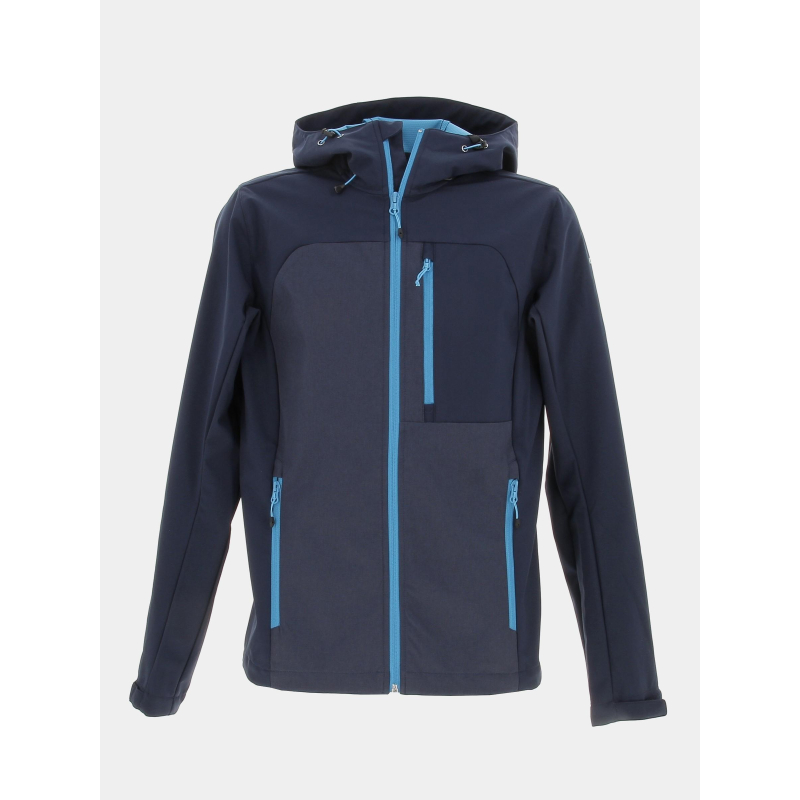 Veste imperméable de randonnée brooker bleu homme - Icepeak