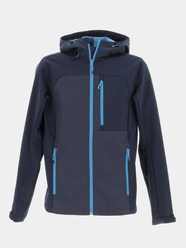 Veste imperméable de randonnée brooker bleu homme - Icepeak