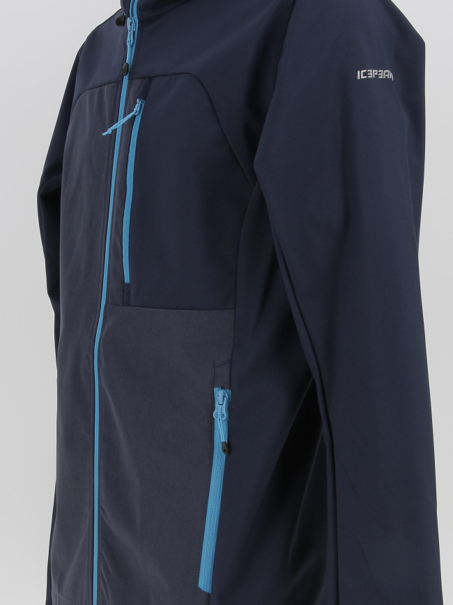 Veste imperméable de randonnée brooker bleu homme - Icepeak