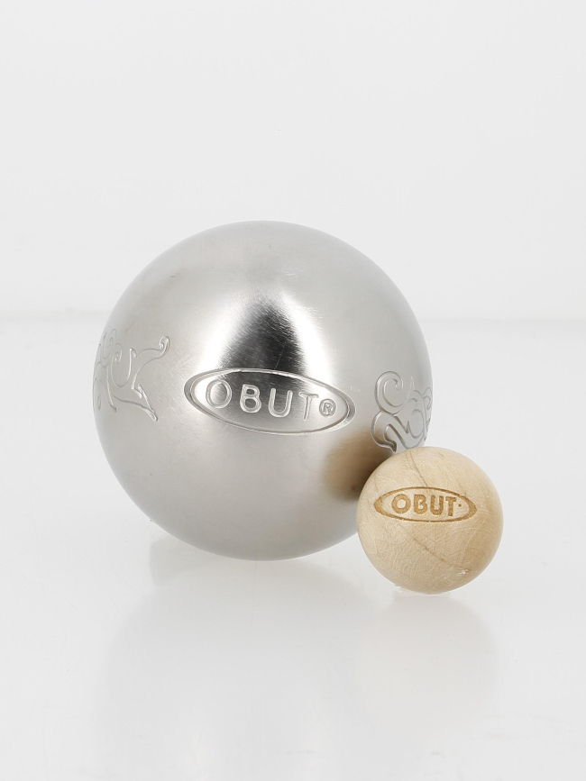 Boules de pétanque tendre 73mm tatou strie 1 - Obut