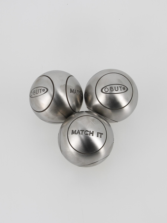 Match it strie 1 demi-tendre 74mm boules de pétanque - Obut